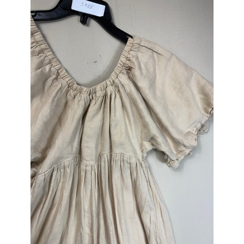 LoboRosa Long off the shoulder linen  maxi dress Small - Picture 3 of 6
